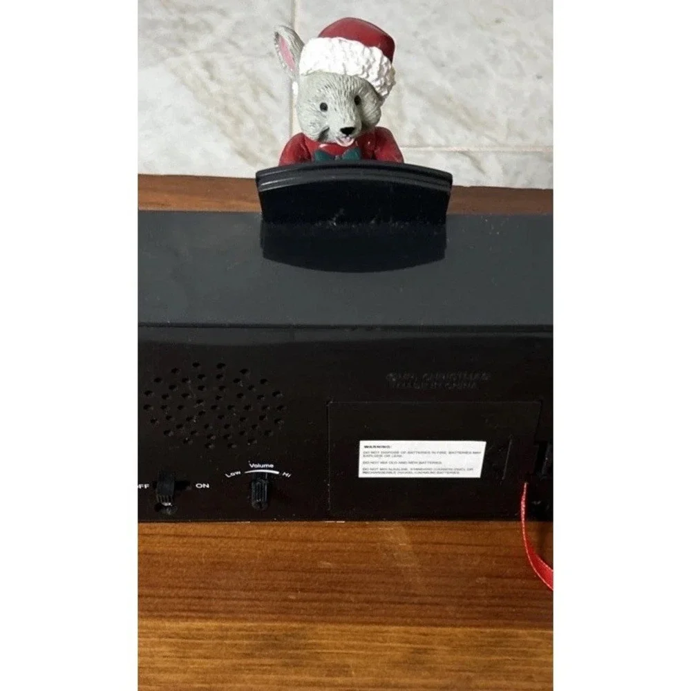 Vtg 04' Mr Christmas Magical Maestro Mouse Musical Piano 10 Classic Songs